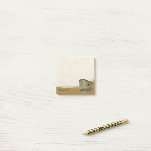 Sinti und Roma Caravan Wagon Post-it Klebezettel (Auf Schreibtisch)