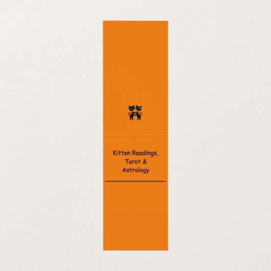 Sinti und Roma Cat Reader Visitenkarten (Innenseite Aufgefaltet)