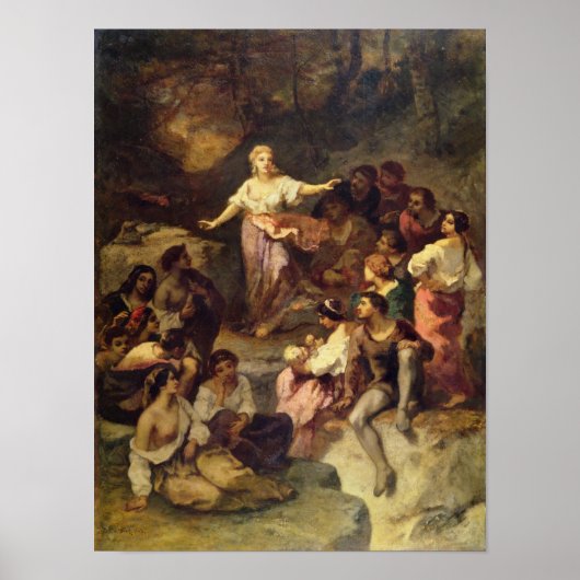 Sinti und Roma Encampment, 1848 Poster (Vorne)