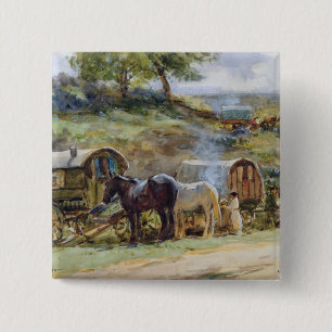 Sinti und Roma Encampment, Appleby, 1919 Button