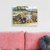 Sinti und Roma Encampment, Appleby, 1919 Leinwanddruck (Insitu (Wohnzimmer))