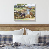 Sinti und Roma Encampment, Appleby, 1919 Leinwanddruck (Insitu (Schlafzimmer))