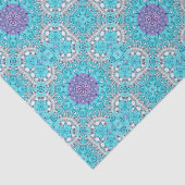 Sinti und Roma Ethnisch bestickt türkisblau-bohemi Seidenpapier (Ausschnitt)