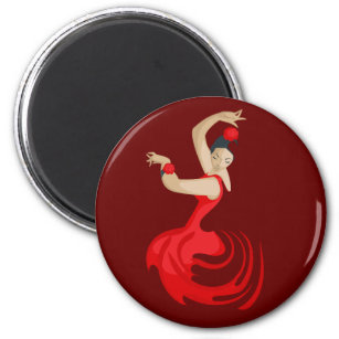 Sinti und Roma Flamenco Dancer Magnet