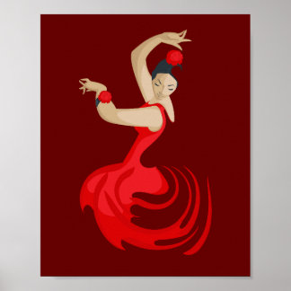 Sinti und Roma Flamenco Dancer Poster