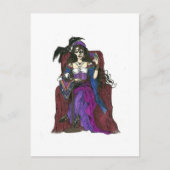 Sinti und Roma Fortune Teller und Crow Postkarte (Vorderseite)