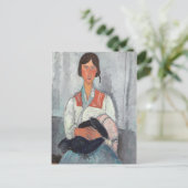 Sinti und Roma-Frau mit Baby, 1919 (Öl auf Postkarte (Stehend Vorderseite)