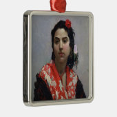 Sinti und Roma-Frau Silbernes Ornament (Rechts)