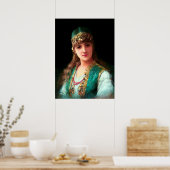 Sinti und Roma-Frau viktorianische Boho Bellydance Poster (Küche)
