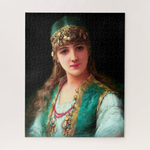 Sinti und Roma-Frau viktorianische Boho Bellydance Puzzle