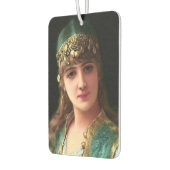 Sinti und Roma-Frau viktorianischer Harem-Bellydan Autolufterfrischer (Links)