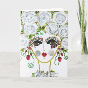 Sinti und Roma Garden Girl Cerl - Note Card Karte