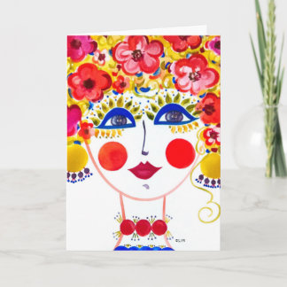 Sinti und Roma Garden Girl Primavera - Karte