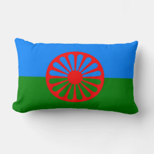 Sinti und Roma gipsy people flagpillow nomad aus r Lendenkissen