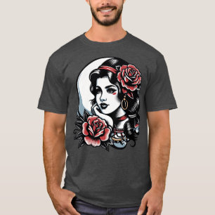 Sinti und Roma Girl American Traditional Tattoo St T-Shirt