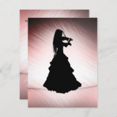 Sinti und Roma Girl Plays Violin Einladung (Vorne/Hinten)