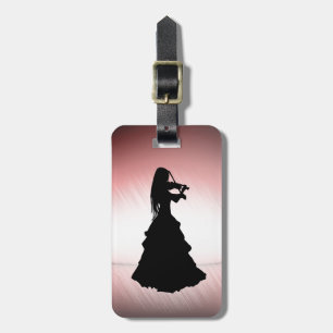 Sinti und Roma Girl Plays Violin Gepäckanhänger