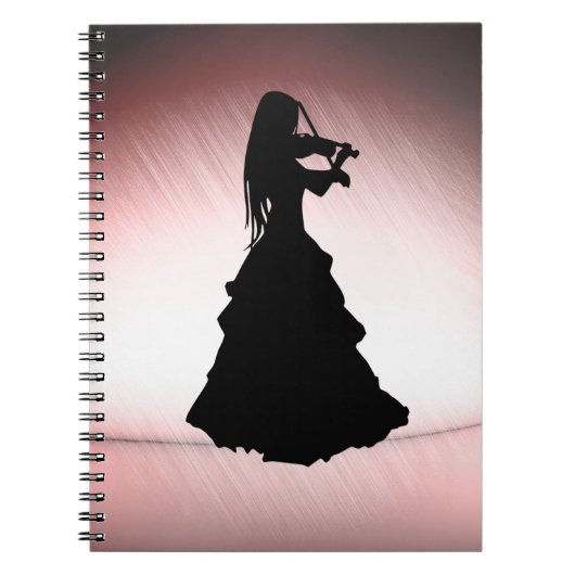 Sinti und Roma Girl Plays Violin Notizblock (Vorderseite)