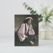 Sinti und Roma Girl Postcard Postkarte (Stehend Vorderseite)