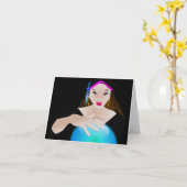 Sinti und Roma-Gruß-Karte Karte (Gelbe Blume)