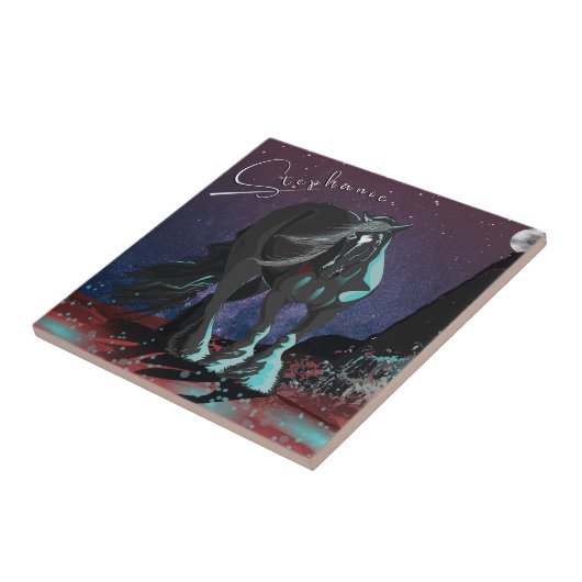 Sinti und Roma Heart ~ Fliese (Seite)