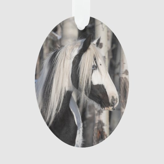 Sinti und Roma im Wald Wild Hoofbeats Ornament (Vorderseite)