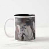 Sinti und Roma-LaufpferdeTasse Zweifarbige Tasse (Links)