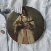 Sinti und Roma-Mädchen mit Mandoline Button (Beispiel)
