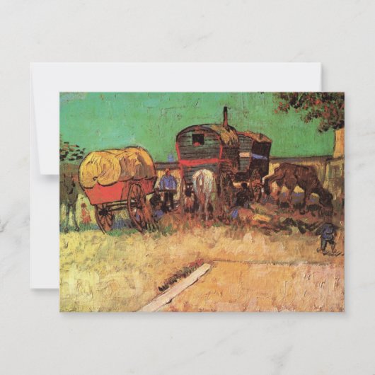 Sinti und Roma mit Caravans von Vincent van Gogh (Vorderseite)