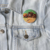 Sinti und Roma mit Caravans von Vincent van Gogh Button (Beispiel)