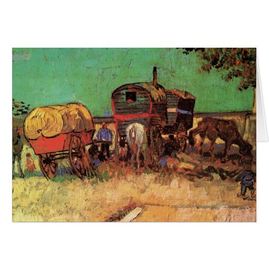 Sinti und Roma mit Caravans von Vincent van Gogh C (Vorderseite (Horizontal))