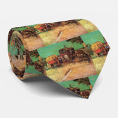 Sinti und Roma mit Caravans von Vincent van Gogh Krawatte (Gerollt)