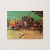 Sinti und Roma mit Caravans von Vincent van Gogh Puzzle (Horizontal)