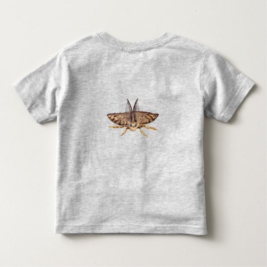 Sinti und Roma-Moth, Lymantria dispar zoologisch Kleinkind T-shirt (Rückseite)