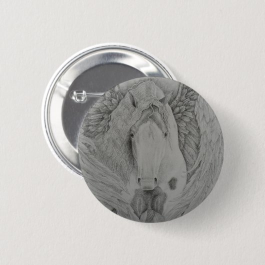 Sinti und Roma Pegasus Button (Vorne & Hinten)