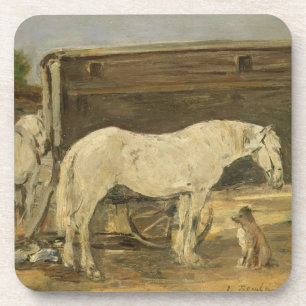 Sinti und Roma-Pferde, c.1885-90 (Öl auf Leinwand Getränkeuntersetzer