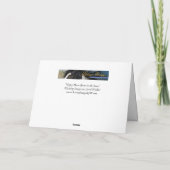 Sinti und Roma Pferde Runs in Schneekarte Karte (Rückseite)