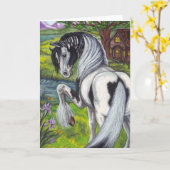 SINTI UND ROMA-PFERDkabinen-Anmerkungskarte Karte (Gelbe Blume)