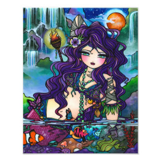 Sinti und Roma Pirate Mermaid Tropische Fantasie K Fotodruck