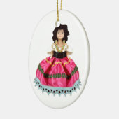 Sinti und Roma-Puppe Keramik Ornament (Links)