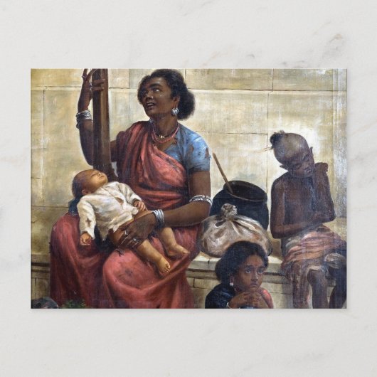Sinti und Roma - Raja Ravi Varma Postkarte (Vorderseite)