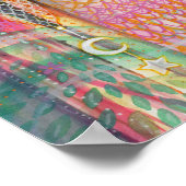 Sinti und Roma Rose Schöne Bohemische Fantasie Kun Poster (Ecke)