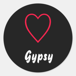 Sinti und Roma Runder Aufkleber