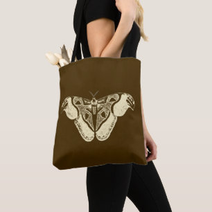 Sinti und Roma, schokoladenbraun und beige Tasche