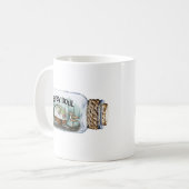 Sinti und Roma Soul Camping Vintag Illustration Kaffeetasse (Vorderseite Links)