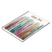 SINTI UND ROMA-Soul, künstlerisch boho, inky abstr Notizblock (Linke Seite)