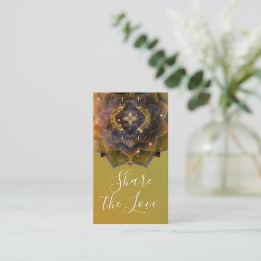 Sinti und Roma Soul Mandala Empfehlungskarte (Stehend Vorderseite)