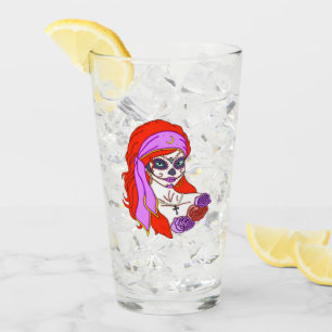 Sinti und Roma Sugar Skull Glas