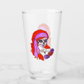Sinti und Roma Sugar Skull Glas (Vorderseite)