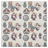 Sinti und Roma Sun Moon Stars Wasserfarbe Stoff (Muster)